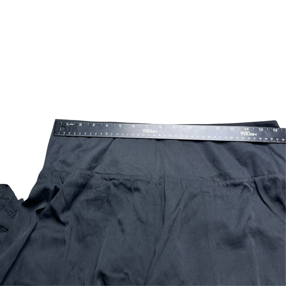 SHEIN Black Tiered Wide Leg Pants High Waisted Flowy Palazzo Trousers XL - Picture 8 of 14